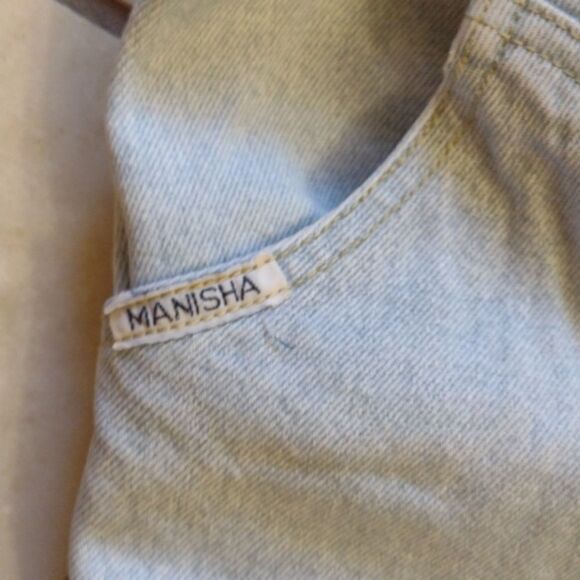 Vintage Manisha Western Bareback Jeans high rise tapered leg light blue sz 3 - Picture 4 of 11